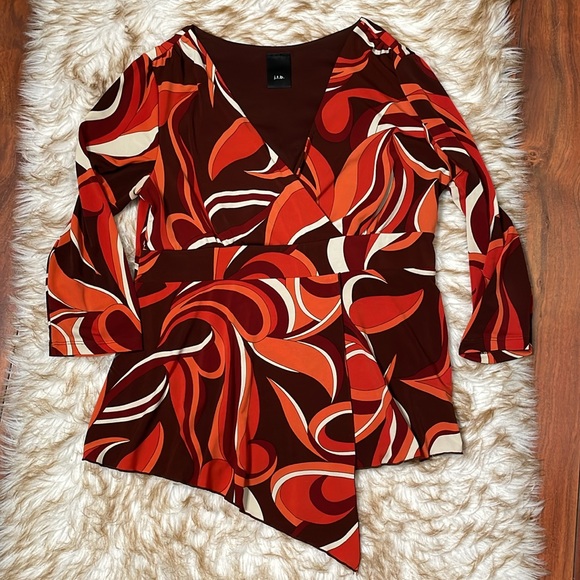 j.t.b vintage asymmetric hem top - Picture 3 of 5